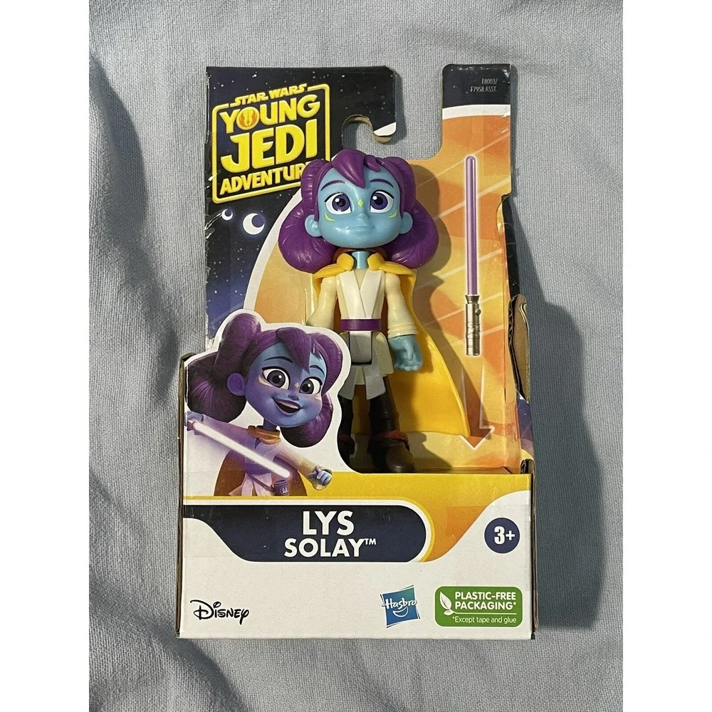 NEW Set‎ 4 Disney Hasbro Star Wars Young Jedi Adventures Plastic Action Figures